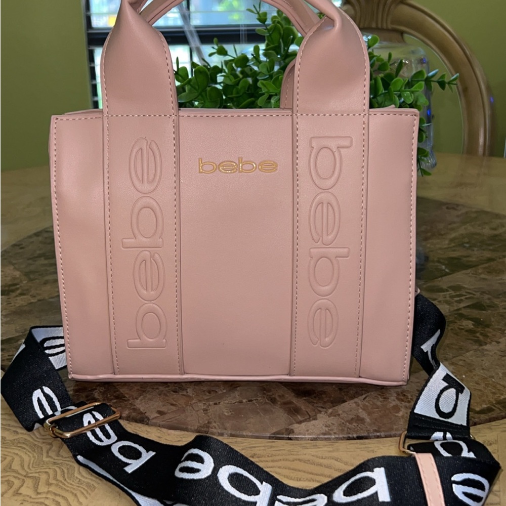 Bebe Pink Crystal Embellished Crossbody Bag - Picture 8 of 14
